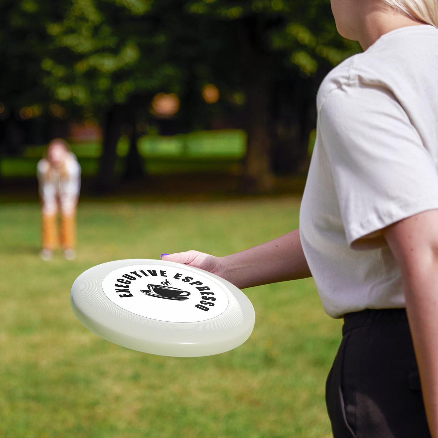 Executive Espresso Frisbee - Fun Outdoor Game for Coffee Lovers