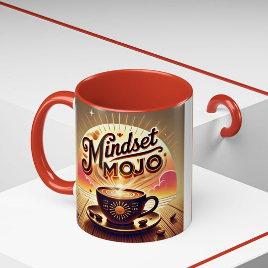 Mindset Mojo Accent Coffee Mug - Motivational Cup for Coffee Lovers