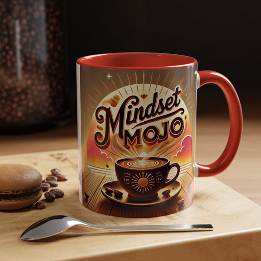 Mindset Mojo Accent Coffee Mug - Motivational Cup for Coffee Lovers