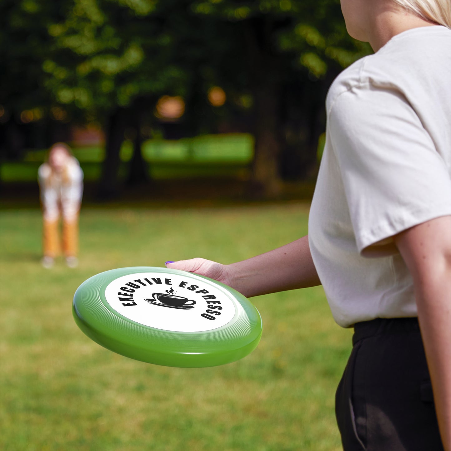 Executive Espresso Frisbee - Fun Outdoor Game for Coffee Lovers