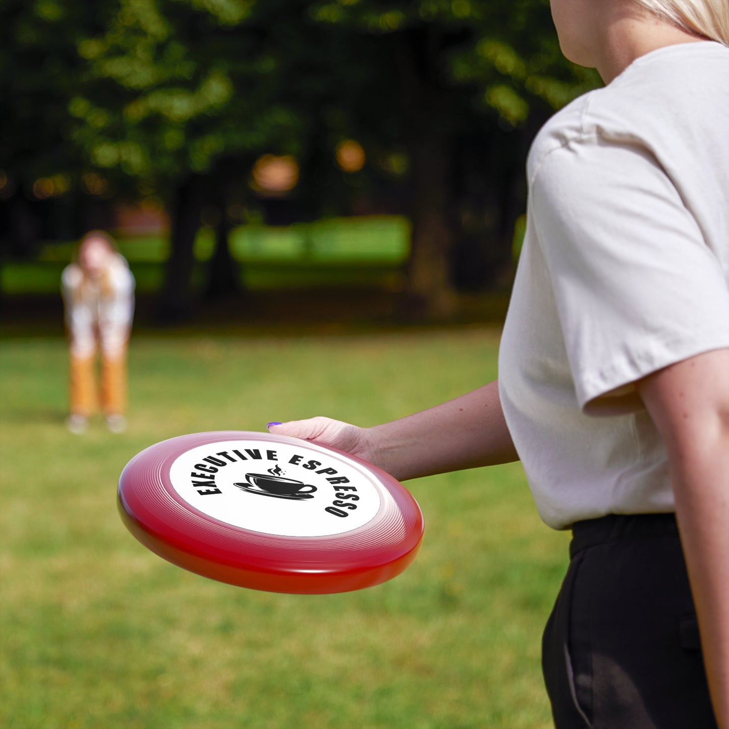 Executive Espresso Frisbee - Fun Outdoor Game for Coffee Lovers