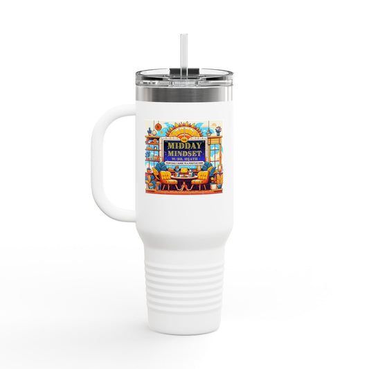 Mindset Journey Insulated Travel Mug, 40oz – Motivational Drinkware for On-the-Go