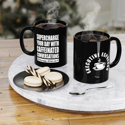 Executive Espresso  Black Coffee Mug