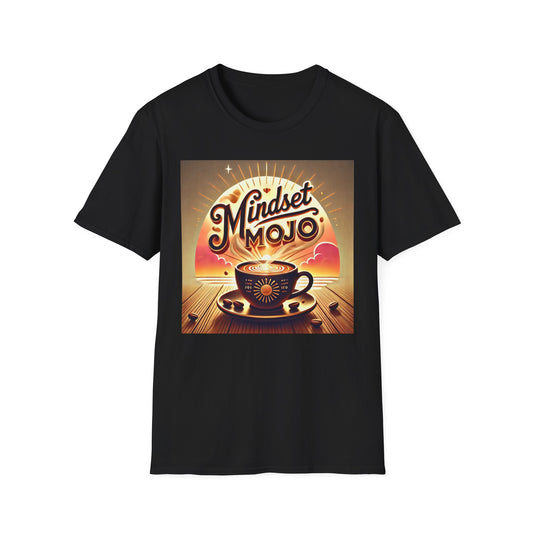 Mindset Mojo Unisex Softstyle T-Shirt - Inspiring Coffee Vibes