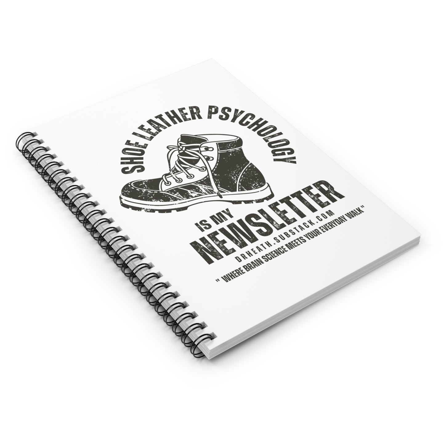 Shoe Leather Psychology Spiral Notebook