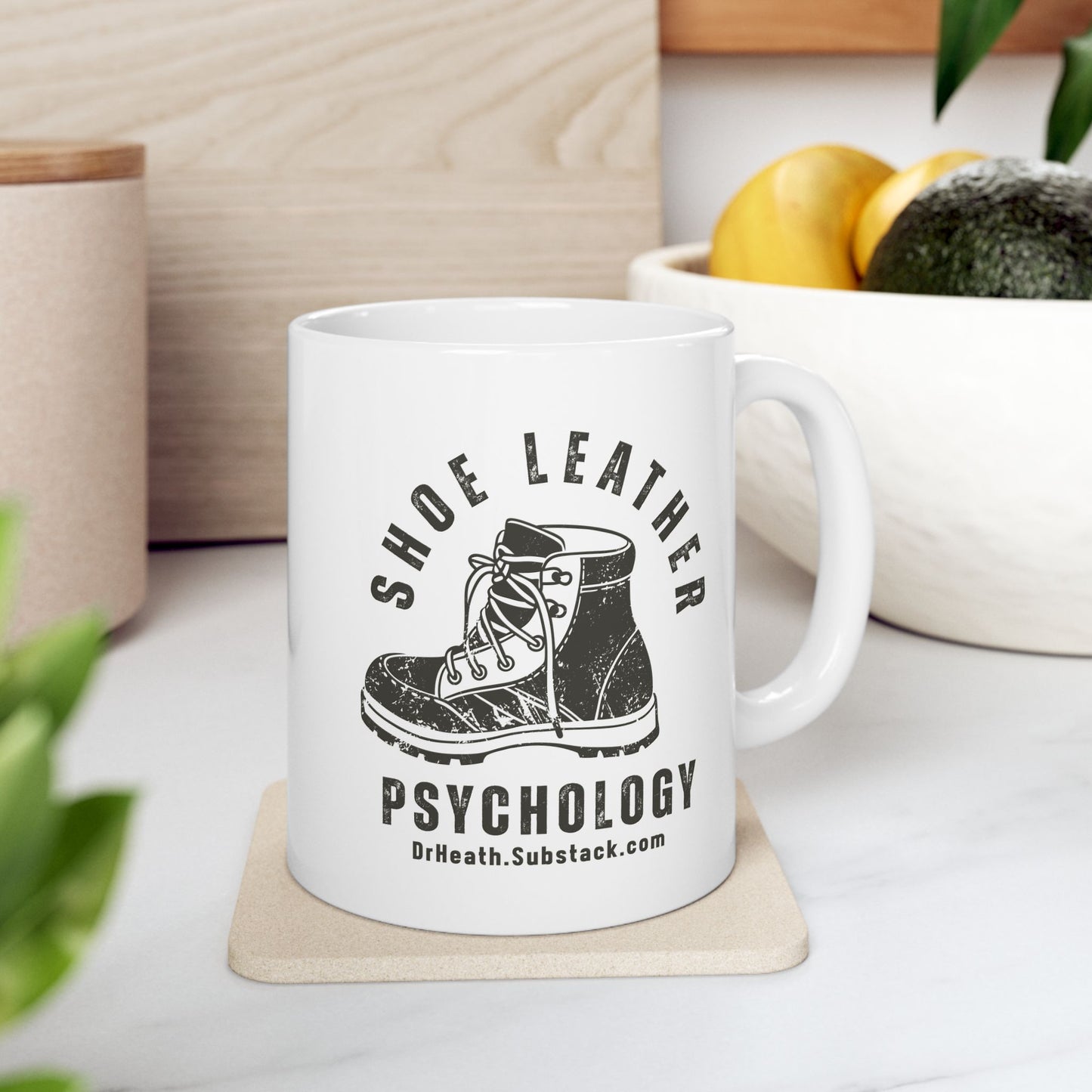 Shoe Leather Psychology Ceramic Mug