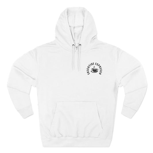 Executive Espresso Fleece Hoodie - Caffeinated Conversations