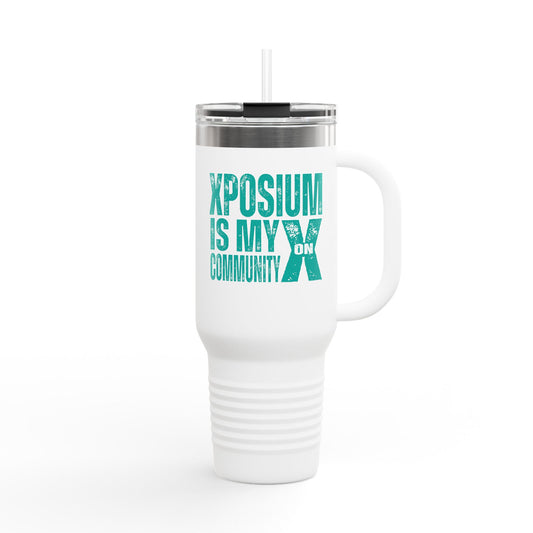 Xposium Journey Insulated Travel Mug, 40oz – Motivational Drinkware for On-the-Go