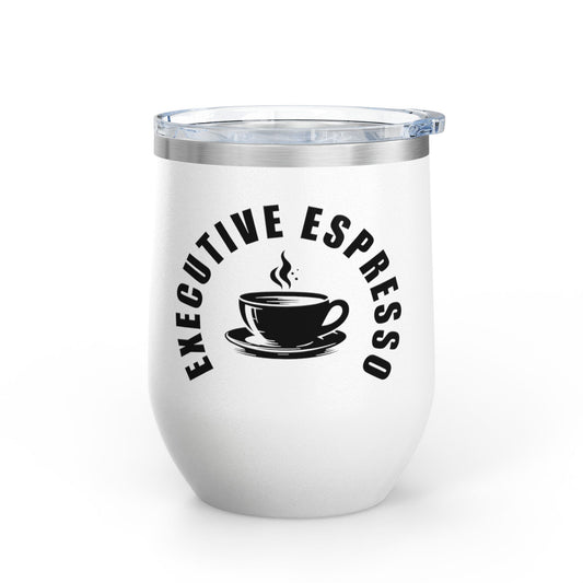 Executive Espresso 12oz Wine Tumbler - Gift for Coffee Lovers