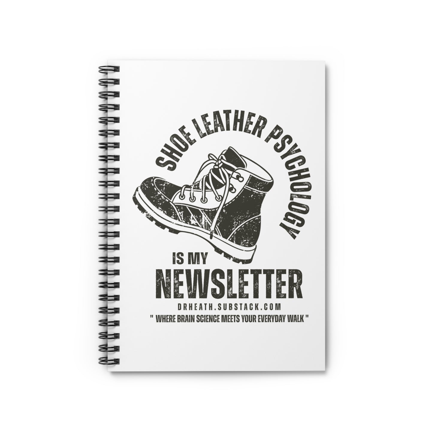 Shoe Leather Psychology Spiral Notebook