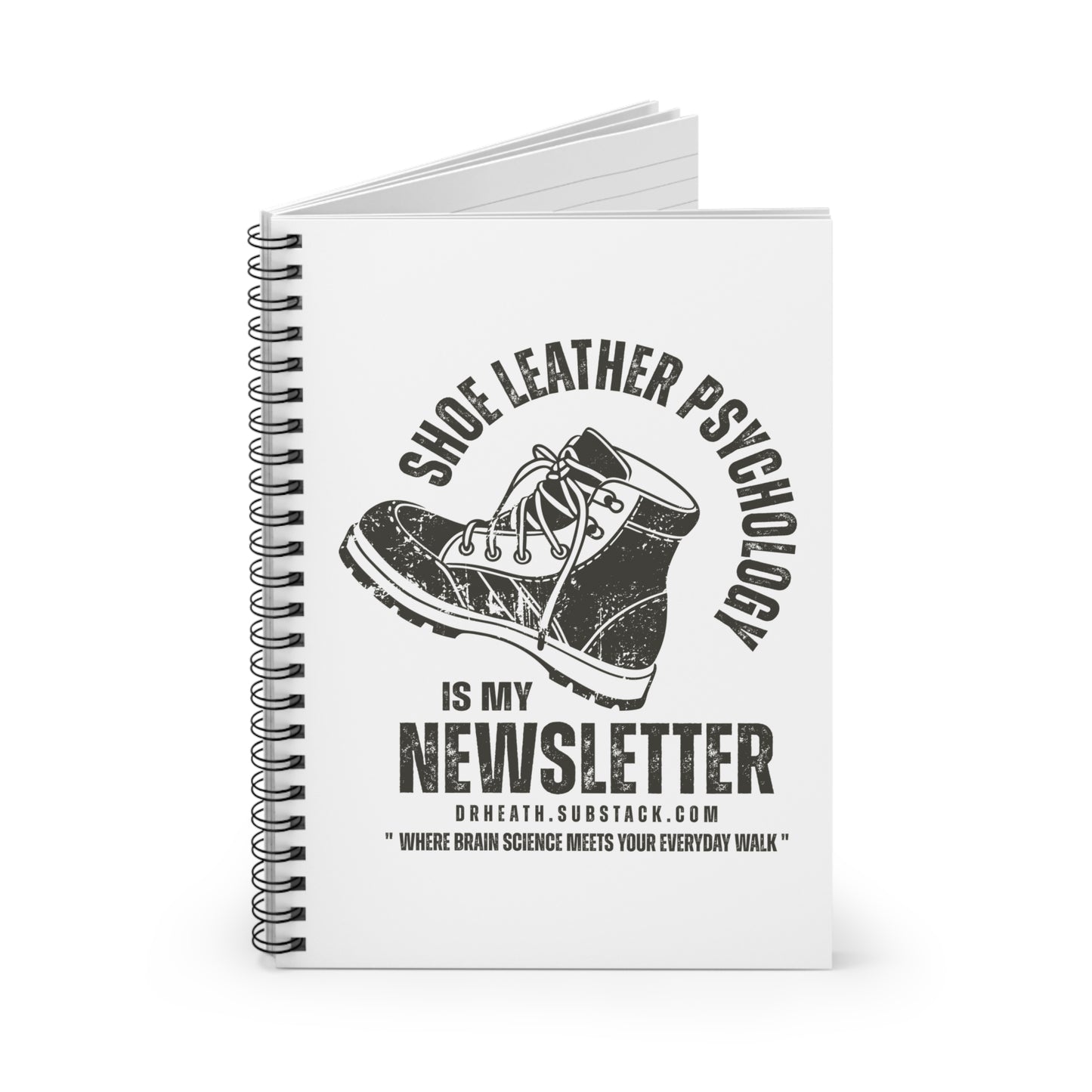 Shoe Leather Psychology Spiral Notebook