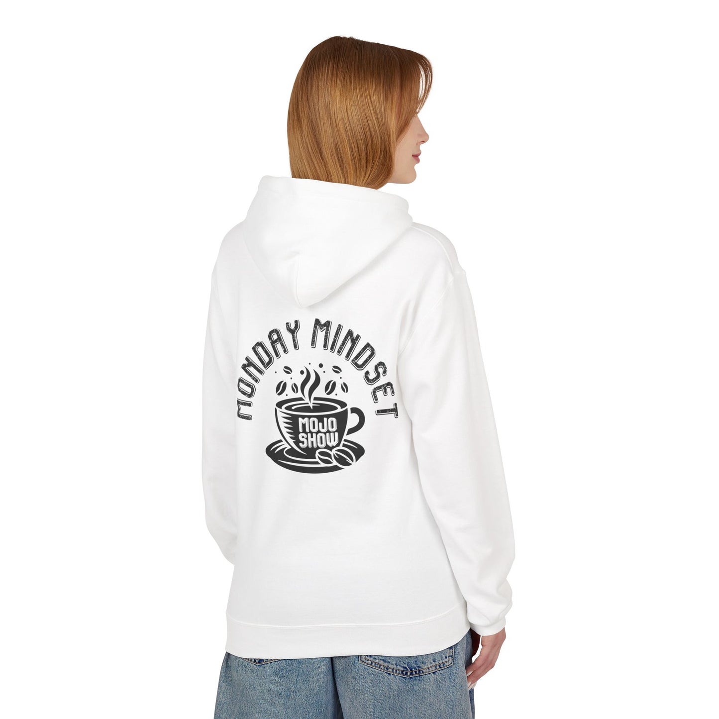 Monday Mindset Mojo Show Fleece Hoodie - Unisex Softstyle for Comfort & Motivation
