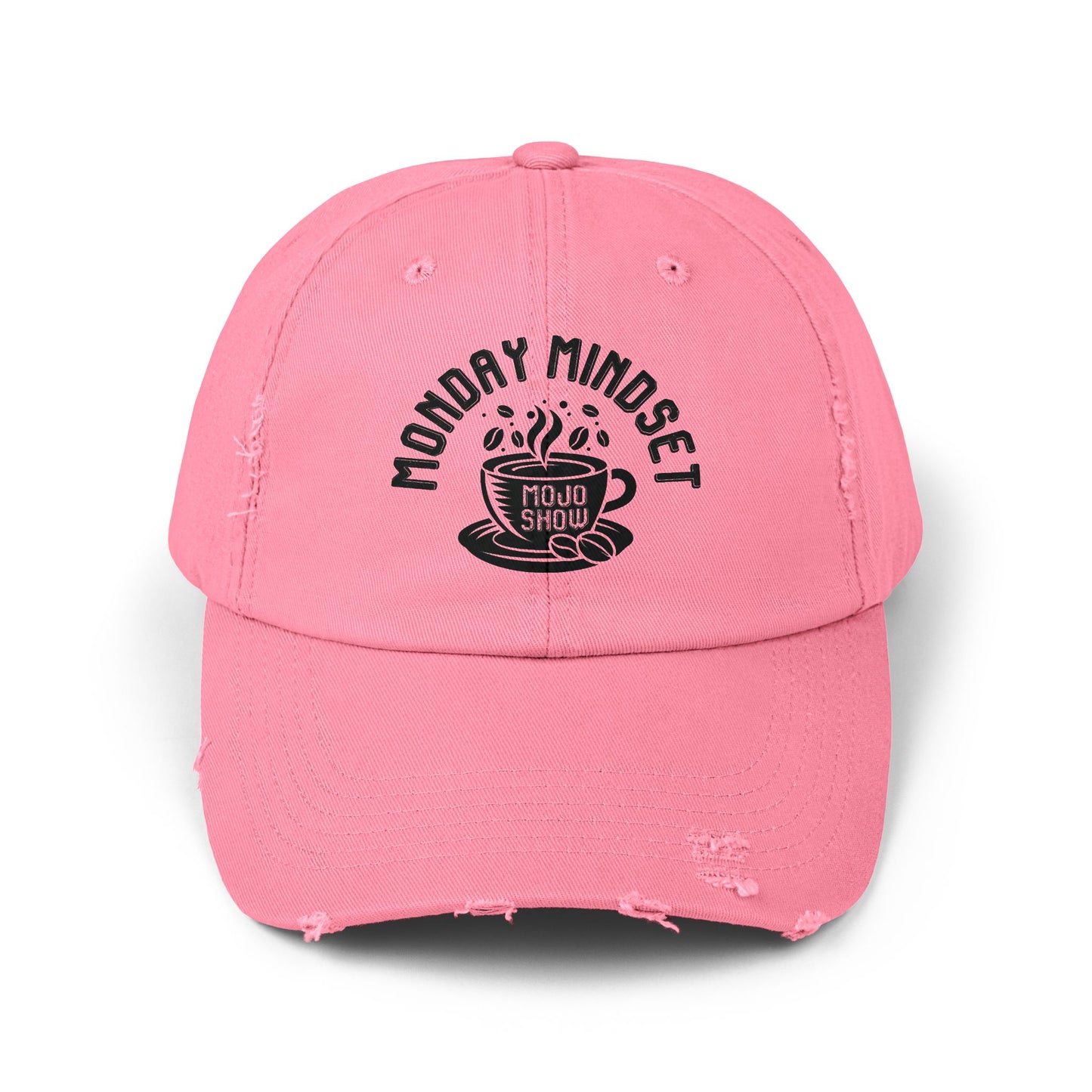 Monday Mindset Mojo Show Unisex Distressed Cap