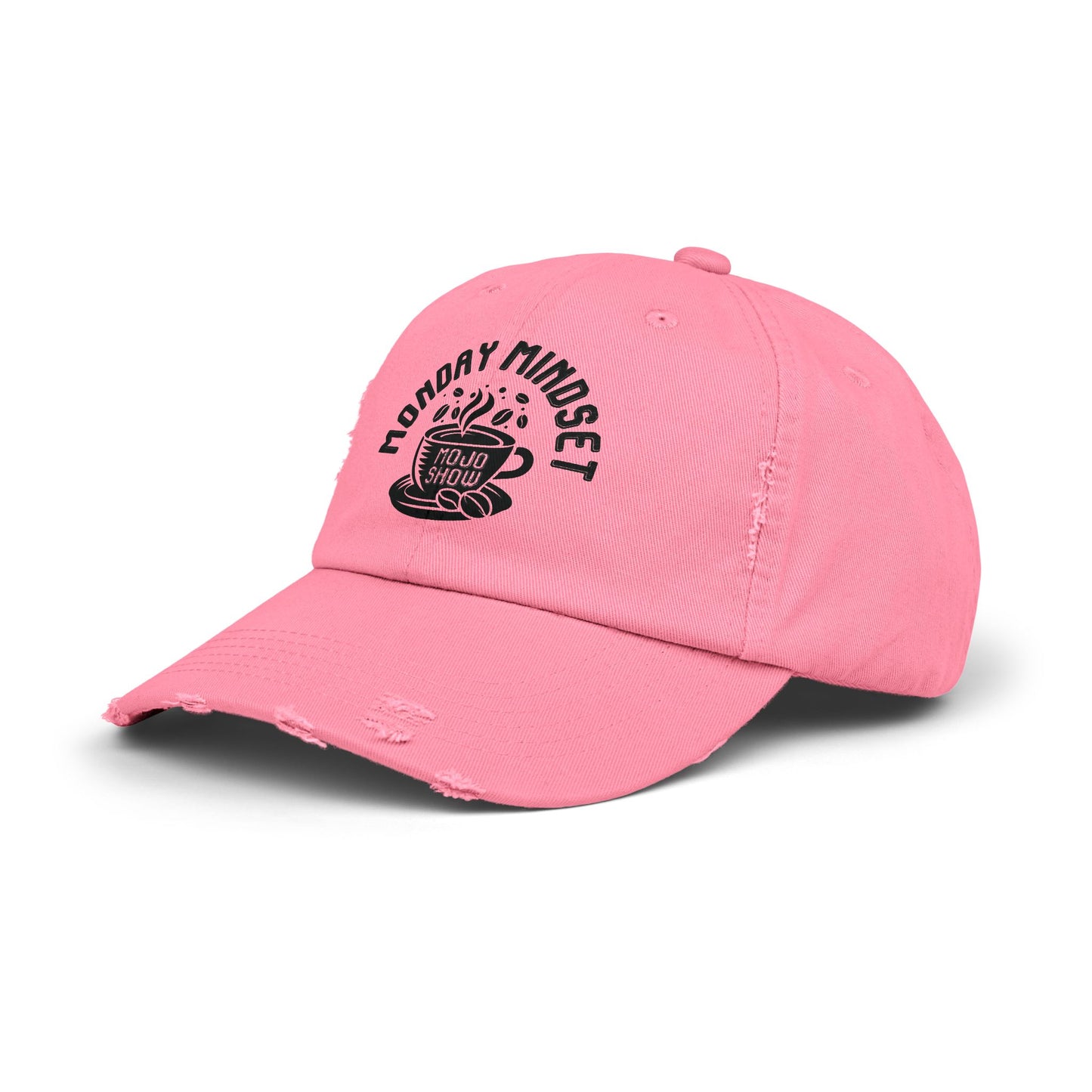 Monday Mindset Mojo Show Unisex Distressed Cap