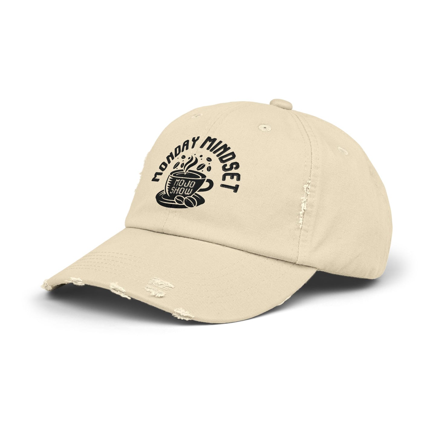 Monday Mindset Mojo Show Unisex Distressed Cap