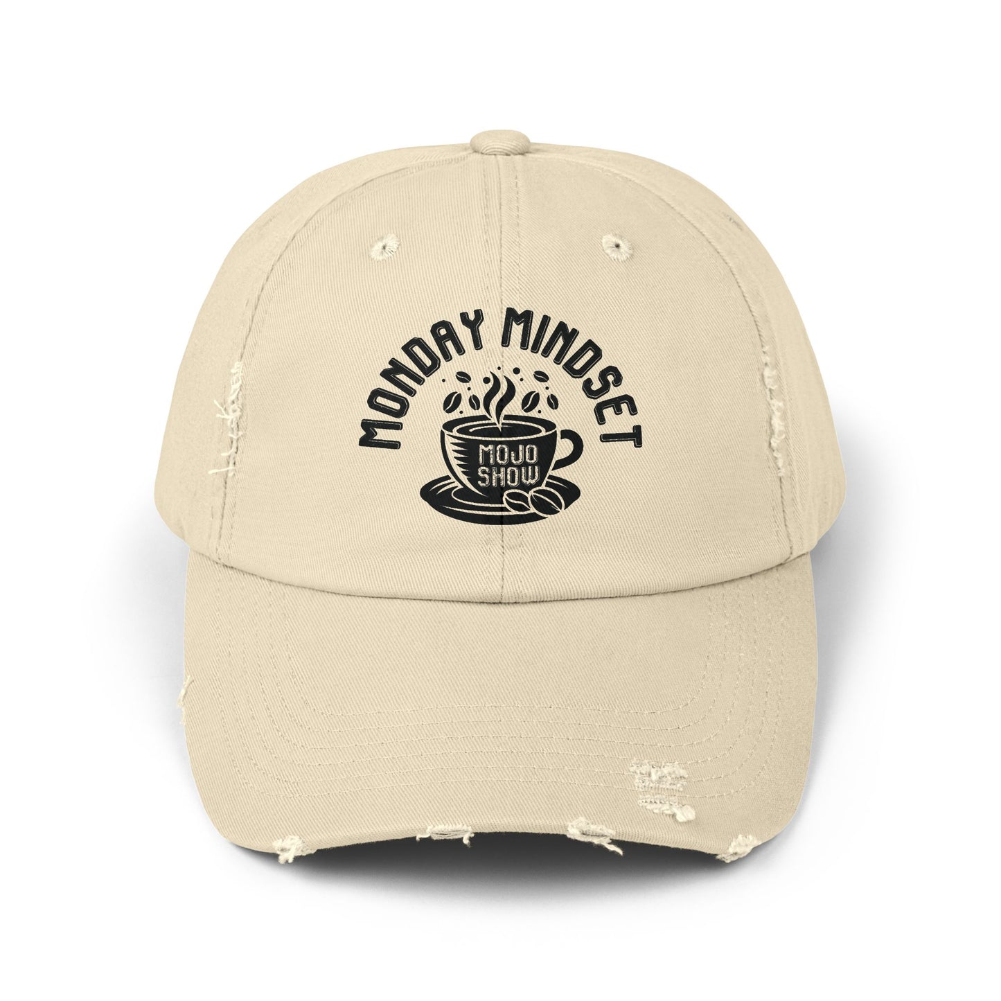 Monday Mindset Mojo Show Unisex Distressed Cap