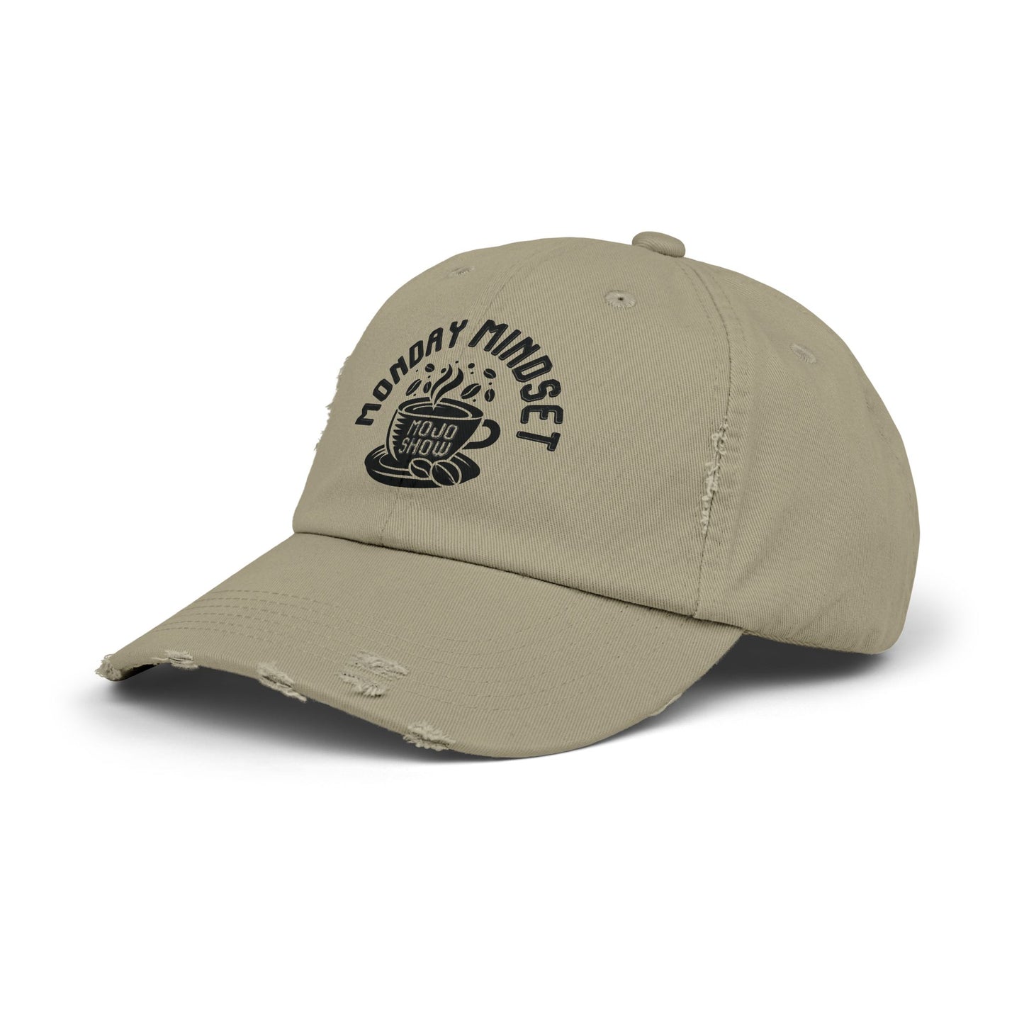 Monday Mindset Mojo Show Unisex Distressed Cap