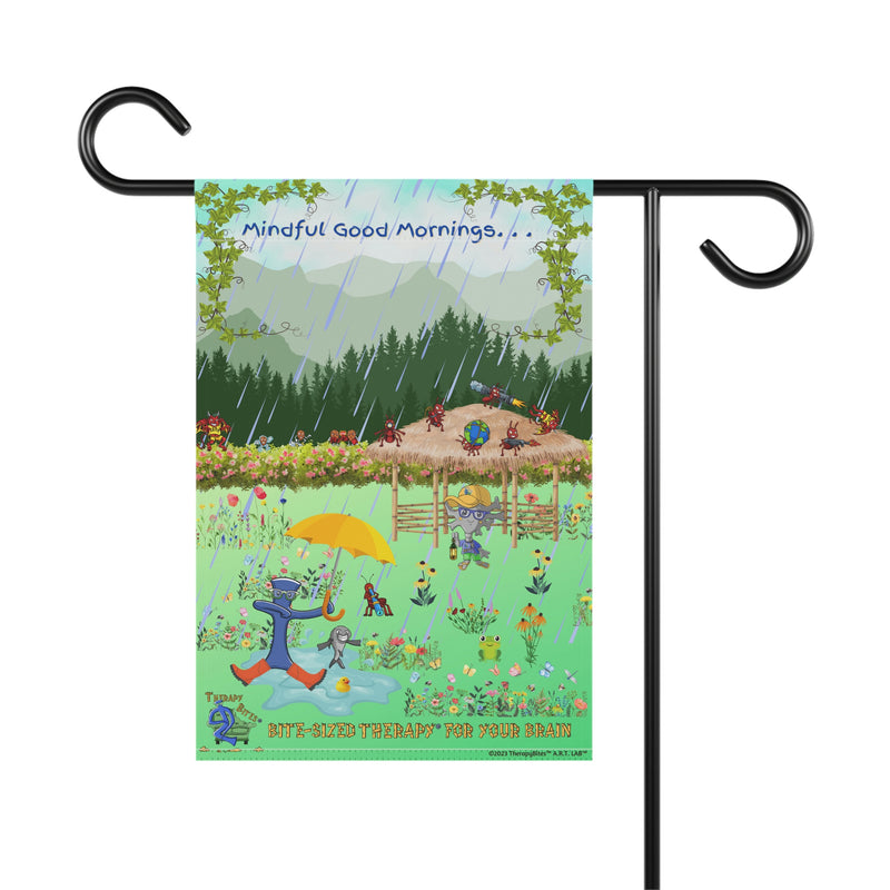 Spring Mindful Good MorningsTherapyBites™ Garden & House Banner