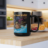 Black D.A.M. Good Coffee Mug, 15oz