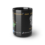 Anger Grey Herring Black Mug, 15oz