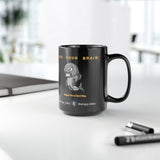 Anger Grey Herring Black Mug, 15oz