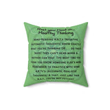 Mind Reading N.A.T. Spun Polyester Square Pillow