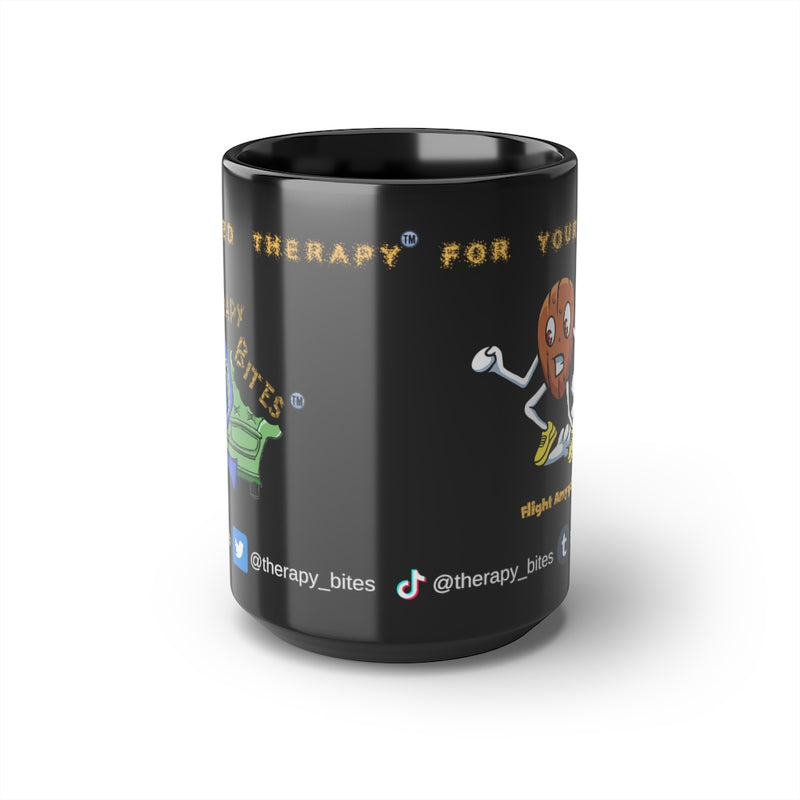 Flight Amygdala Black Mug, 15oz