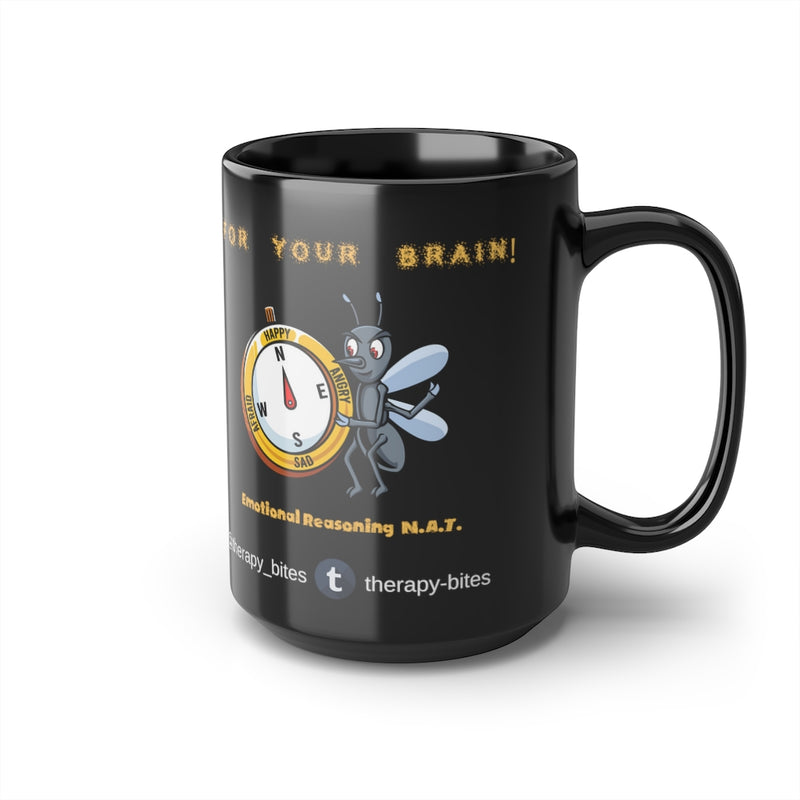 Emotional Reasoning N.A.T. Black Mug, 15oz