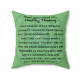 Mind Reading N.A.T. Spun Polyester Square Pillow