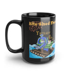 Black D.A.M. Good Coffee Mug, 15oz