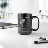 Anxiety Grey Herring Black Mug, 15oz