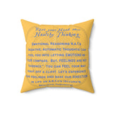 Emotional Reasoning Square Pillow