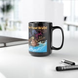 Black D.A.M. Good Coffee Mug, 15oz