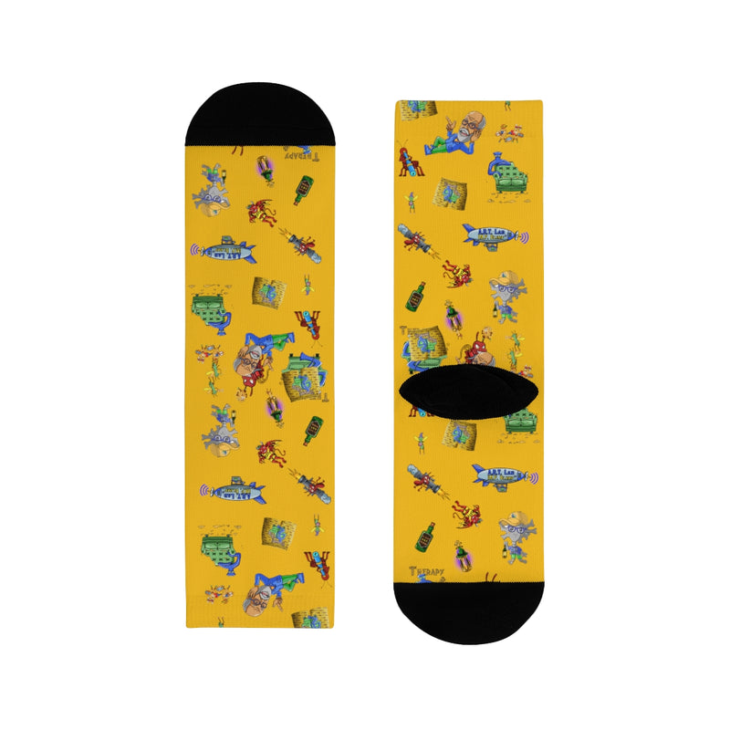 TherapyBites™ Sublimation Crew Socks