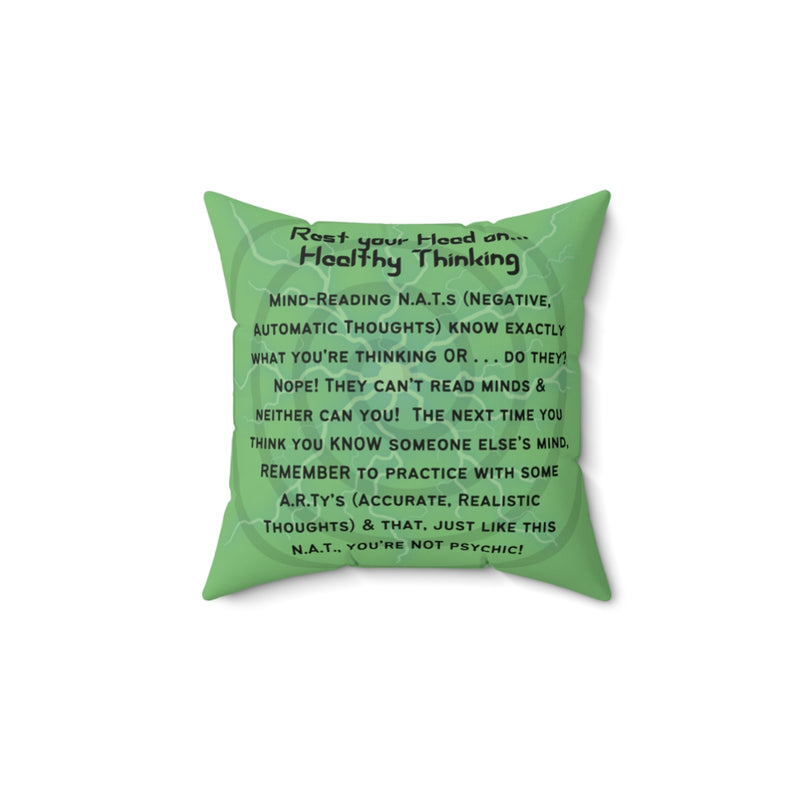 Mind Reading N.A.T. Spun Polyester Square Pillow