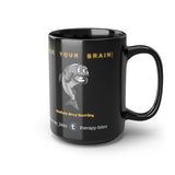 Anxiety Grey Herring Black Mug, 15oz